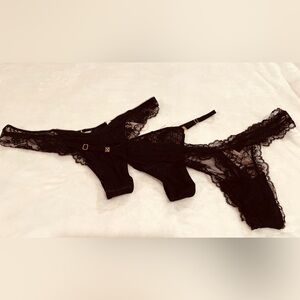 Victoria's Secret NWT Thong String Panties Lot of 3 sz XL